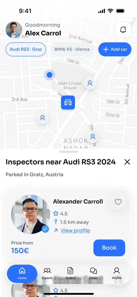 Current app: buyer home